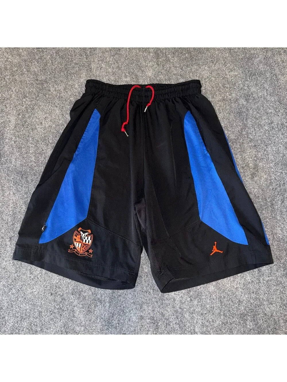 Nike Air Jordan Grail Baggy Hoop Shorts Blue Accent Carmelo Mens LG Vtg y2k 90s
